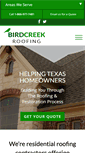 Mobile Screenshot of birdcreekroofing.com
